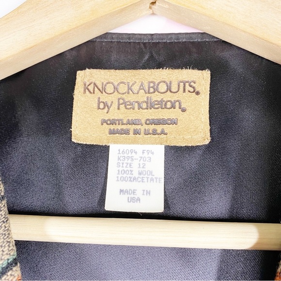 Pendleton Vest Native Aztec Western Print Wool Jacquard Bohemian Boho 12 - Picture 9 of 9